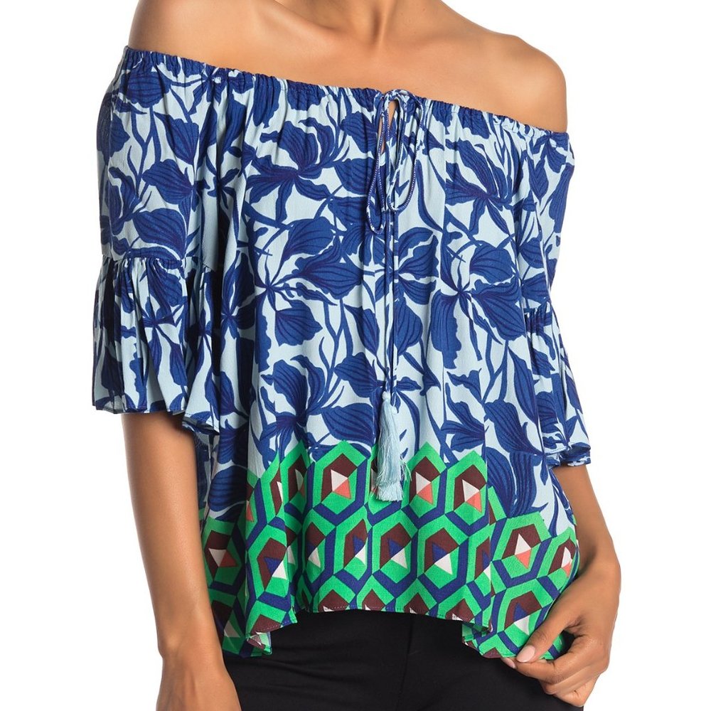Vertigo Paris Off Shoulder Multicolor Top